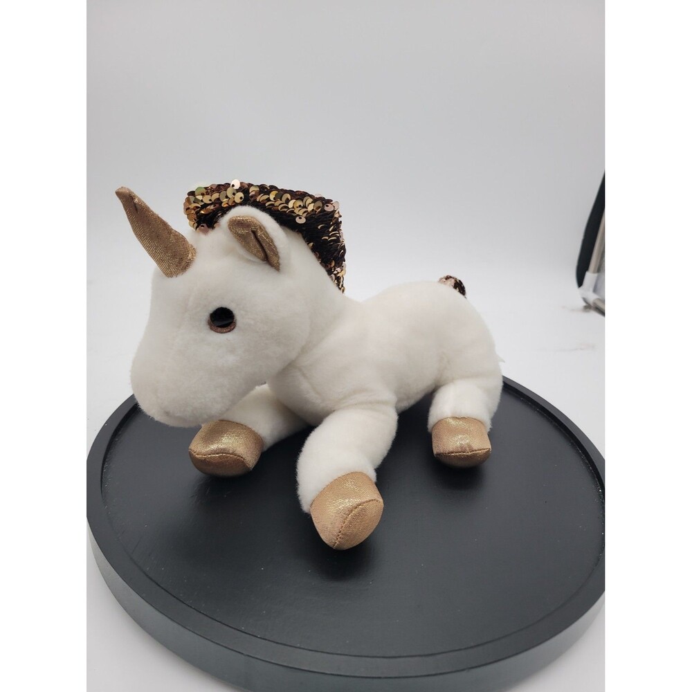Aurora White Unicorn Glitter Plush 9” Soft Stuffed Animal Toy 2019